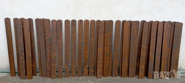 Дървена ограда пано 80 х 2 метра за двор градина заведение детска площадка декоративна оградка, снимка 4 - Градински мебели, декорация  - 49627833