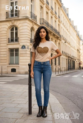 🤍Тениска "GUESS " Памук Черно С М Л Кафяво С М Л Бежово С М 19€, снимка 3 - Тениски - 53866936