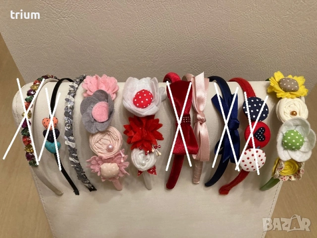 Красиви диадеми и ленти за коса , снимка 2 - Шноли, диадеми, ленти - 40108757