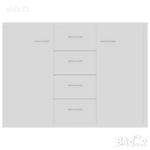 vidaXL Бюфет, бял, 88x30x65 см, инженерно дърво, снимка 5 - Бюфети - 56147752