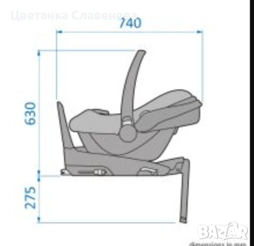 Столче за кола за бебе Maxi-Cosi от 0-12 месеца , 40-75см, 0-12кг, снимка 16 - Столчета за кола и колело - 53166691