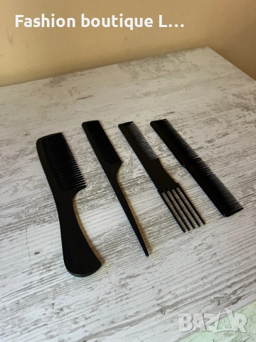 Комплект от 4 броя черни гребени за различни прически 🖤, снимка 3 - Други - 52332203