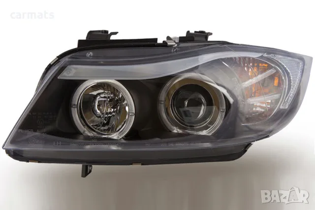 Кристални фарове ANGEL EYES за BMW 3 Серия E90 (2005-2008) - черни