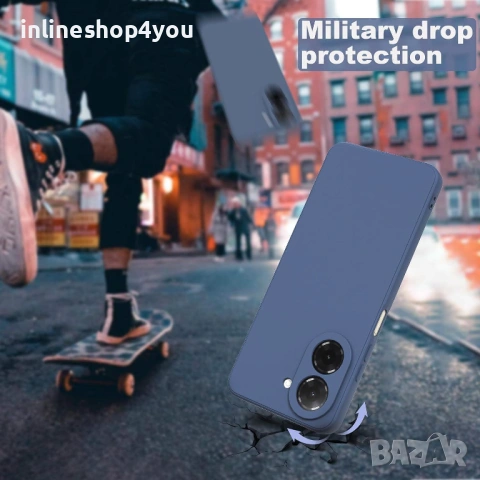 Матов Силиконов Кейс за Xiaomi Redmi A5 - Тъмно син, снимка 4 - Калъфи, кейсове - 53239765