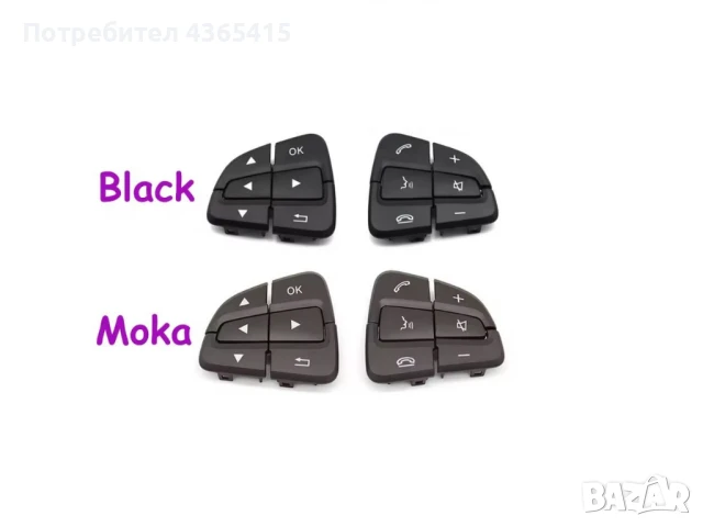 Капачета за бутони на волан за Mercedes B-Class W246 Facelift (2014-2018)- 0999050600 , снимка 4 - Части - 50850645