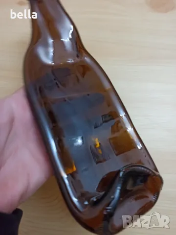 Винтидж поставка за ключове бижута и други неща от сплескана стъклена истинска бирена бутилка., снимка 3 - Антикварни и старинни предмети - 50056693