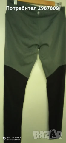 Дамски Спортен комплект 2 части Клин + Потник Сив / Черен размер М, снимка 5 - Спортни екипи - 50799921