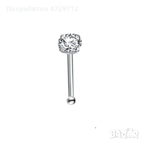 Обици на нос изберете цвят и форма на кристал, снимка 2 - Друго оборудване - 53393243