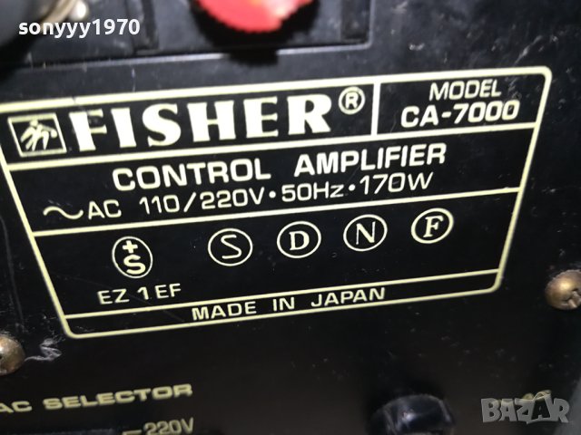 FISHER STEREO AMPLIFIER-MADE IN JAPAN 2306230708LDOORS, снимка 16 - Ресийвъри, усилватели, смесителни пултове - 41326558