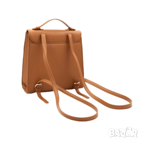 Кокетна дамска раничка, със сламени детайли, снимка 10 - Раници - 52112817