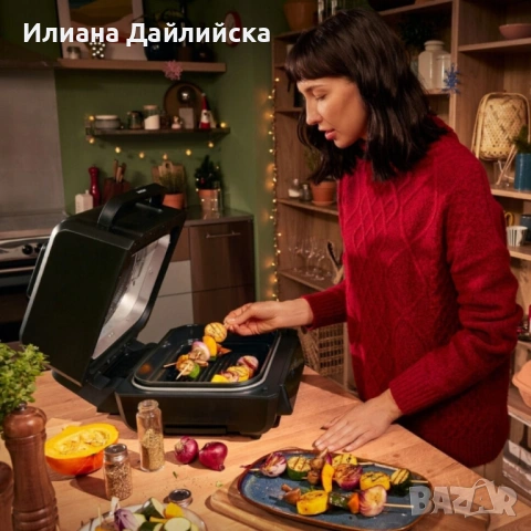 Уред 2 в 1 SilverCrest Air Fryer with Grill – хрупкаво, вкусно и без мазнина!, снимка 3 - Съдове за готвене - 53100257
