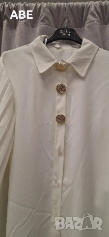 Риза със солирани ръкави, снимка 2 - Ризи - 52641586