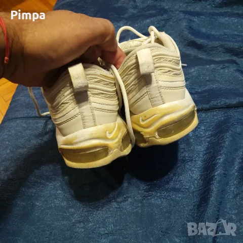 Nike air max 97 triple white маратонки , снимка 7 - Маратонки - 56060888