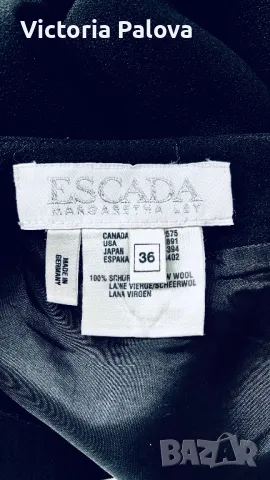 LUXURY черна къса пола ESKADA BY MARGARETHA LEY, снимка 10 - Поли - 48833950