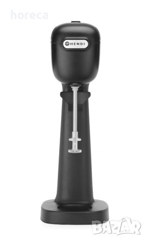 Млечен шейкър Bronwasser - две скорости, 2 чаши и 4 бъркалки - черен, снимка 4 - Обзавеждане за заведение - 41364011