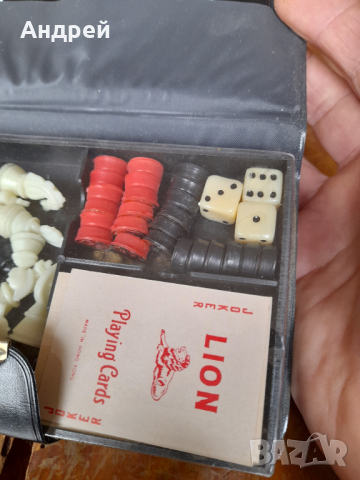 Стара игра шах,дама,карти Spielkassette, снимка 5 - Други ценни предмети - 44781418