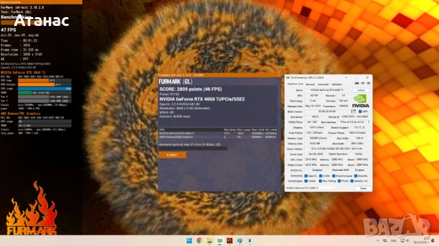 ASUS Dual GeForce RTX™ 4060 Ti OC Edition 8GB GDDR - ПЕРФЕКТНА, снимка 11 - Видеокарти - 52833320