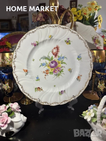 Sächsische Porzellanmanufaktur Dresden GmbH е основана през 1872 г. в Дрезден, Германия. , снимка 10 - Антикварни и старинни предмети - 52627754