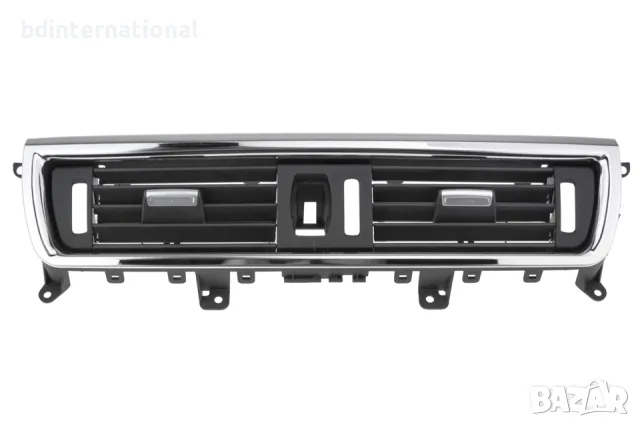 Централен преден въздуховод, BMW 5 F10/F11, Хром, снимка 3 - Части - 55970650