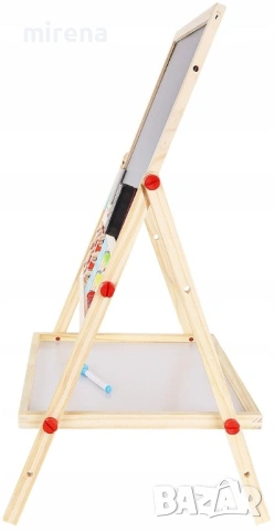 Двустранна дъска за рисуване Kruzzel - Магнитна, със сметало, снимка 3 - Образователни игри - 53145060