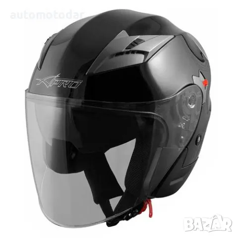 Каска за скутер A-PRO KINETIC BLACK, снимка 2 - Аксесоари и консумативи - 48809705