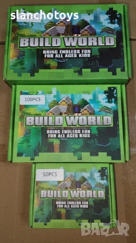 Комплект магнитни кубчета Minecraft, магнитни тухлички, минерален парк, 200,100,50бр., снимка 4 - Конструктори - 53090654