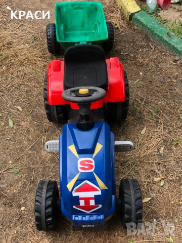 продавам детска играчка трактор със ремърке , снимка 2 - Коли, камиони, мотори, писти - 40724286