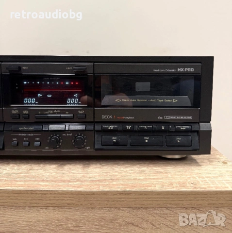 🔈Двукасетъчен дек Technics RS-TR555 - профилактиран🔈, снимка 3 - Декове - 53638739