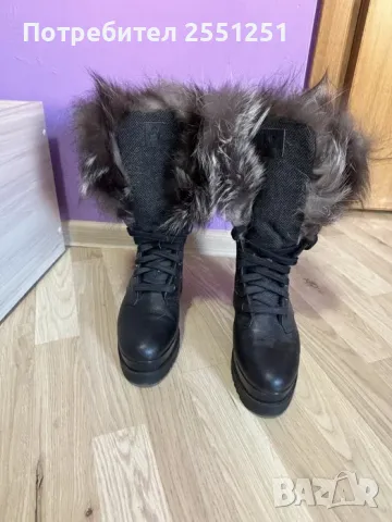 Дамски Ботуши Дарис от Естествена Кожа 38 номер, снимка 3 - Дамски ботуши - 47773685