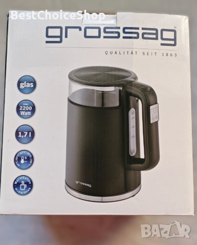 Електрическа кана за вода 1.7L с 5 Температурни Настройки, снимка 9 - Кани - 53670104