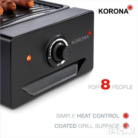 Корона Раклет за 8 души | 8 тигани и шпатули, снимка 3 - Скари - 41364313