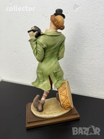 Статуетка на клоун Джузепе Армани с акордеон. №7413, снимка 6 - Колекции - 51910997