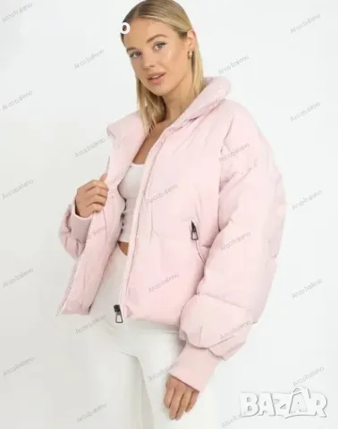 Дамско ежедневно универсално яке с пухена яка, снимка 5 - Якета - 48453403