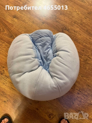 Светло син бебешки фотьойл с опора само за 30лв., снимка 3 - Други - 52499265