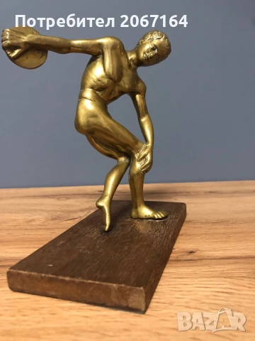 Бронзова фигура на дискохвъргач, снимка 10 - Антикварни и старинни предмети - 50578554