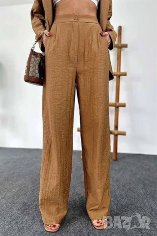 Реално е по-тъмно кафяво  Страхотна лятна материя