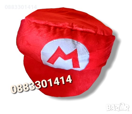 Плюшена шапка Супер Марио , снимка 7 - Шапки, шалове и ръкавици - 41856244