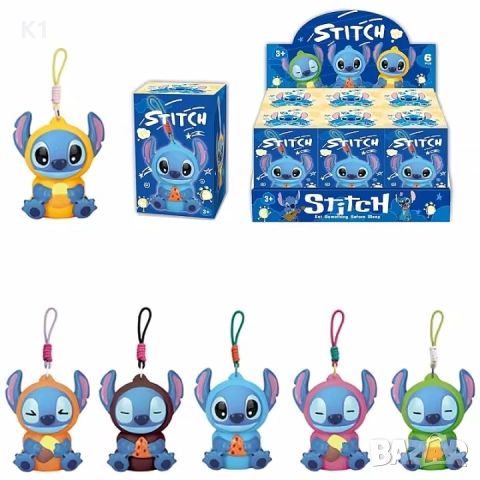 Labubu Stitch ключодържател, Miniso Лабубу Стич играчка , снимка 2 - Образователни игри - 51531689