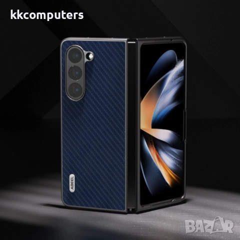 Samsung Galaxy Z Fold6 Удароустойчив ABEEL Carbon Fiber Калъф и Протектор, снимка 5 - Калъфи, кейсове - 51955600
