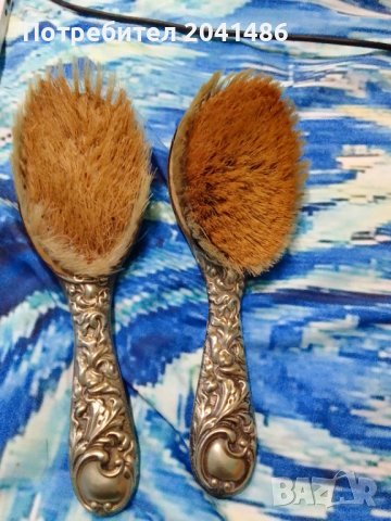 антични    четки  посребрени , много  красиво  гравирани