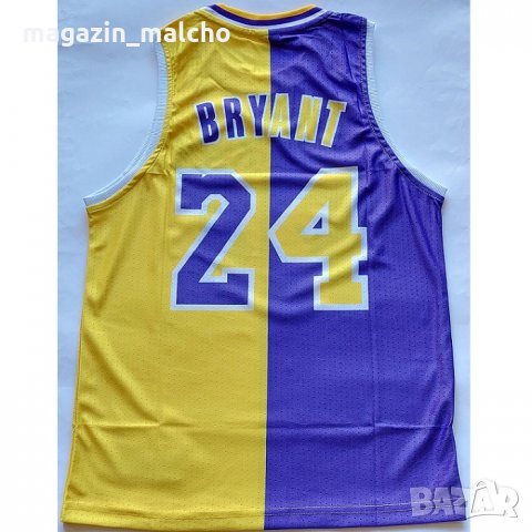 Мъжки Баскетболен Потник – NBA LOS ANGELES LAKERS KOBE BRYANT 24;  размери: M, L, XL и 2XL, снимка 1 - Баскетбол - 35695040