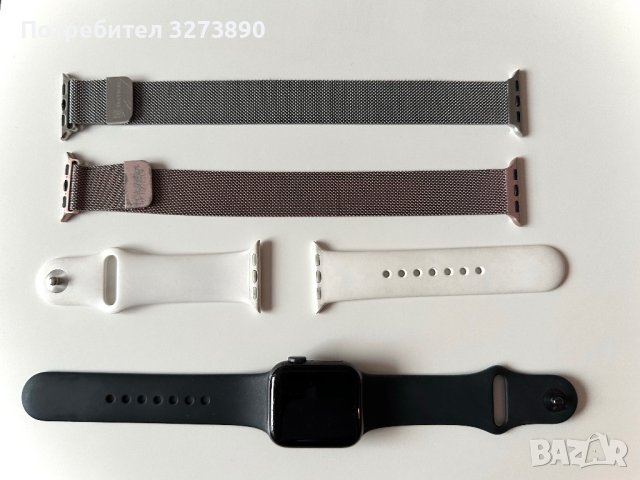 Apple Watch Series 5 , Space Gray ,40 mm + подарък каишки, снимка 1