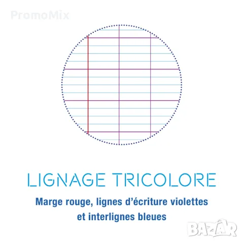 Тетрадка а4 твърди корици за математика Clairefontaine 32 листа карирани и бели Калиграфска тетрадка, снимка 5 - Учебници, учебни тетрадки - 47504063