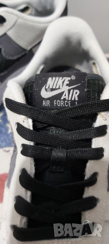 Nike Air Force 1 Low GS 'White Iron Grey' бяло/железно сиво/Off Noir 39 номер , снимка 2 - Маратонки - 36433343