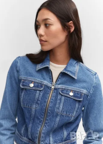 Mango дънково яке два цвята , снимка 6 - Якета - 49763539