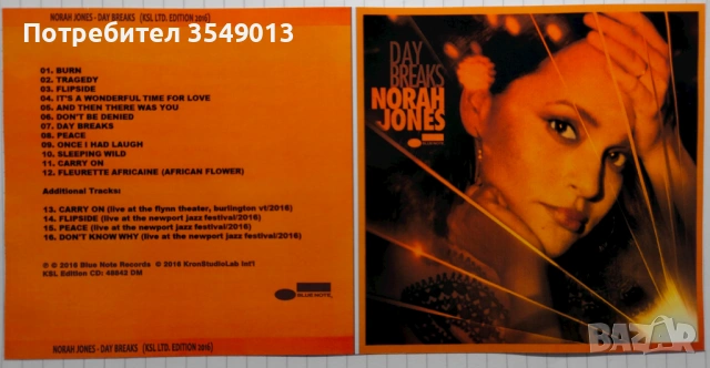 Неофициални cd / цд компакт дискове - нови - Norah Jones № 2, снимка 8 - CD дискове - 53597958