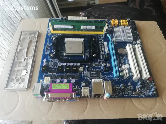 Дънна платка Gigabyte GA-M61PME-S2P Socket AM2+ CPU+FAN+RAM, снимка 2 - Дънни платки - 47976654