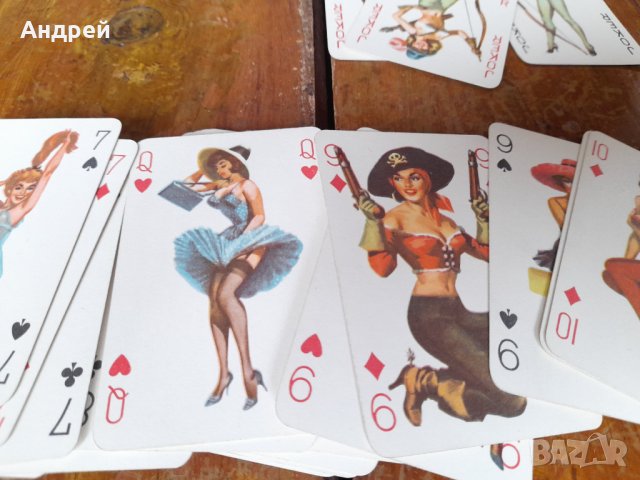 Стари Еротични карти за игра #11, снимка 4 - Други ценни предмети - 42092308