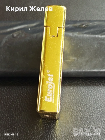 Луксозна запалка метална Eurojet много красива работи 51070, снимка 2 - Колекции - 51482329