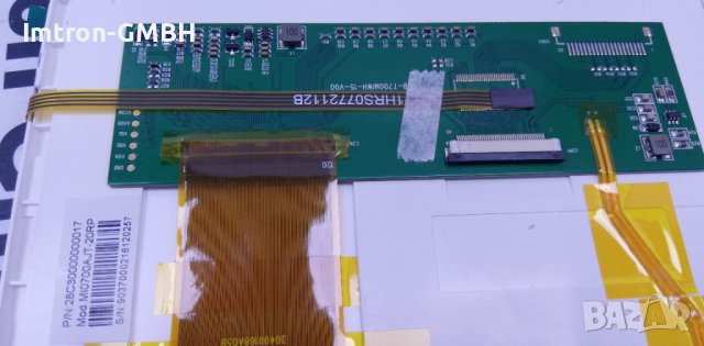 7" LCD touch DISPLAY PANEL MI0700AJT-20RP 800x480 резистивен тъч, снимка 6 - Друга електроника - 39761753
